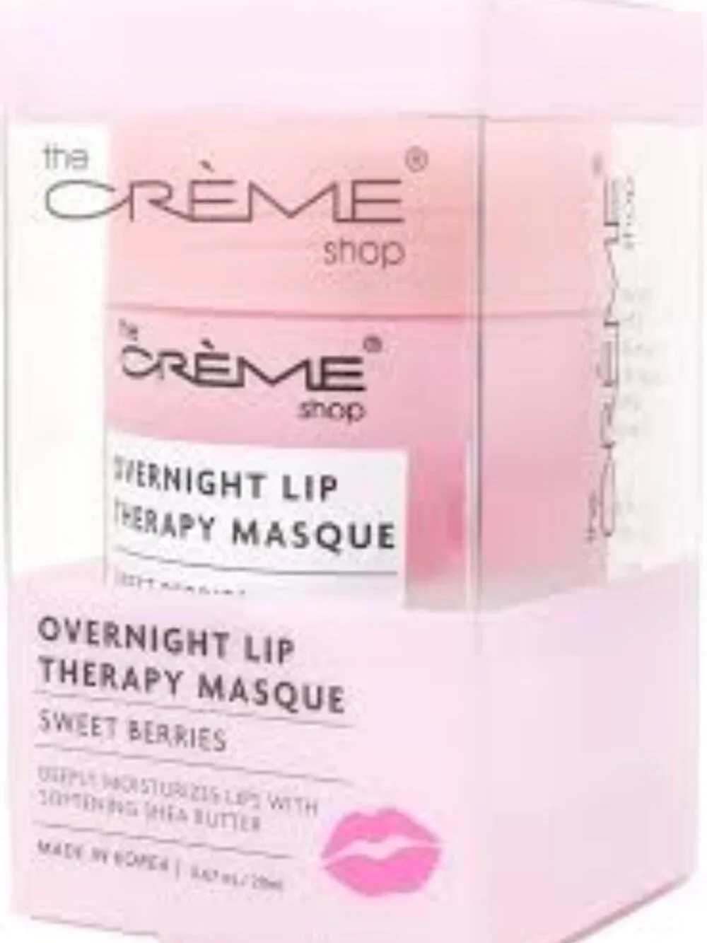 NWT- THE CREME SHOP OVERNIGHT LIP THERAPY MASQUE SWEET BERRIES